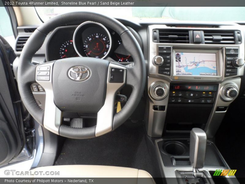 Shoreline Blue Pearl / Sand Beige Leather 2012 Toyota 4Runner Limited