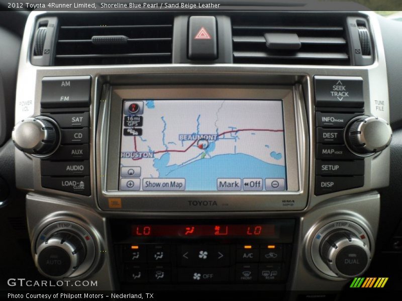 Shoreline Blue Pearl / Sand Beige Leather 2012 Toyota 4Runner Limited