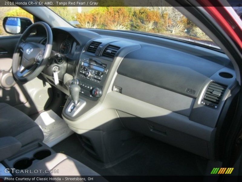 Tango Red Pearl / Gray 2010 Honda CR-V EX AWD