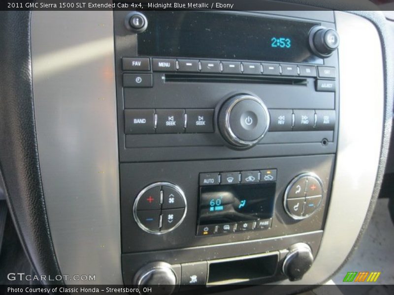 Midnight Blue Metallic / Ebony 2011 GMC Sierra 1500 SLT Extended Cab 4x4