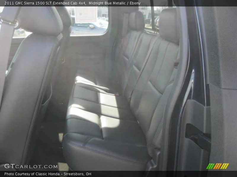 Midnight Blue Metallic / Ebony 2011 GMC Sierra 1500 SLT Extended Cab 4x4