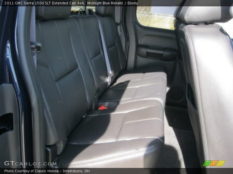 Midnight Blue Metallic / Ebony 2011 GMC Sierra 1500 SLT Extended Cab 4x4