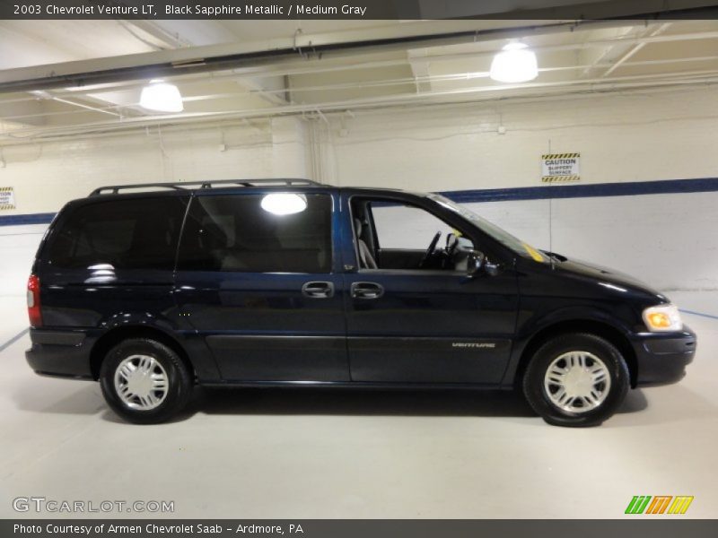 Black Sapphire Metallic / Medium Gray 2003 Chevrolet Venture LT