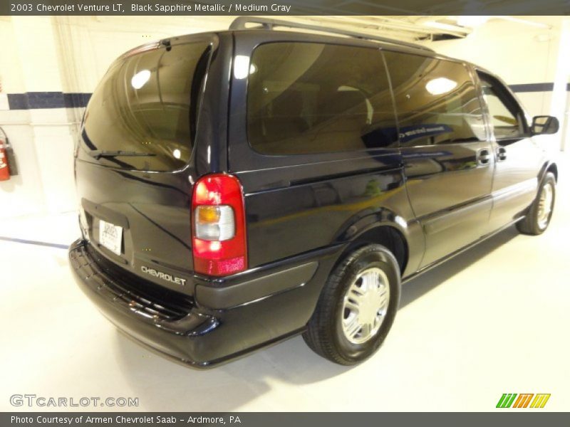 Black Sapphire Metallic / Medium Gray 2003 Chevrolet Venture LT