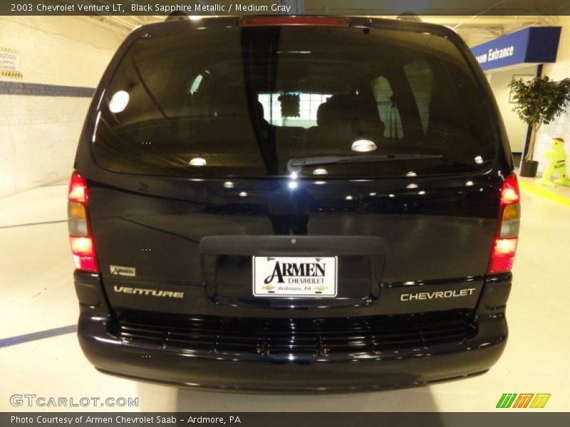 Black Sapphire Metallic / Medium Gray 2003 Chevrolet Venture LT