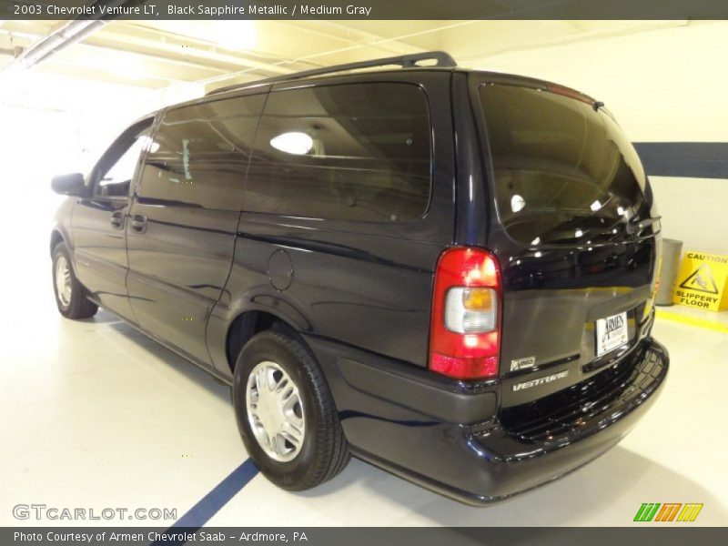 Black Sapphire Metallic / Medium Gray 2003 Chevrolet Venture LT