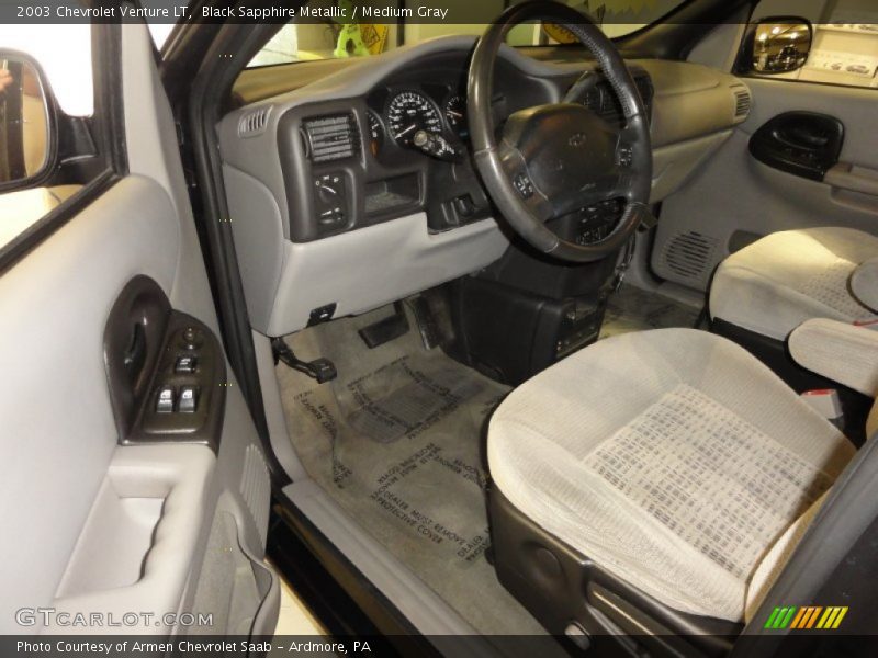 Black Sapphire Metallic / Medium Gray 2003 Chevrolet Venture LT