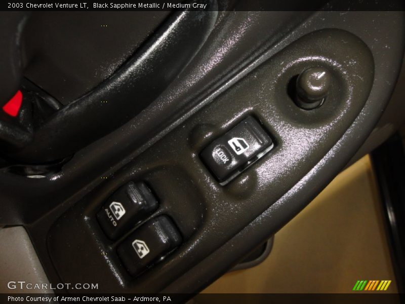 Black Sapphire Metallic / Medium Gray 2003 Chevrolet Venture LT