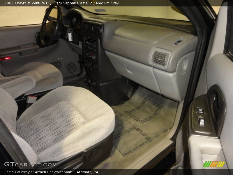 Black Sapphire Metallic / Medium Gray 2003 Chevrolet Venture LT