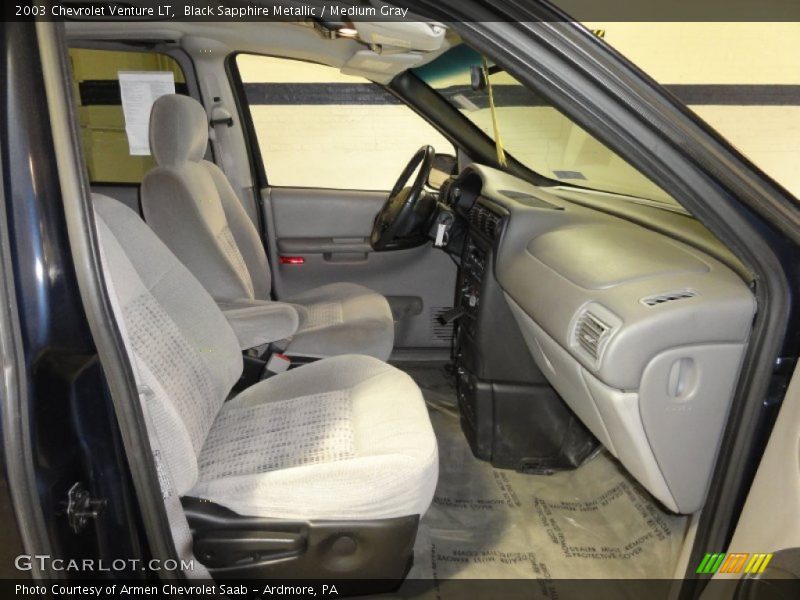 Black Sapphire Metallic / Medium Gray 2003 Chevrolet Venture LT