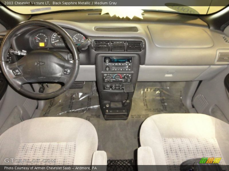 Black Sapphire Metallic / Medium Gray 2003 Chevrolet Venture LT