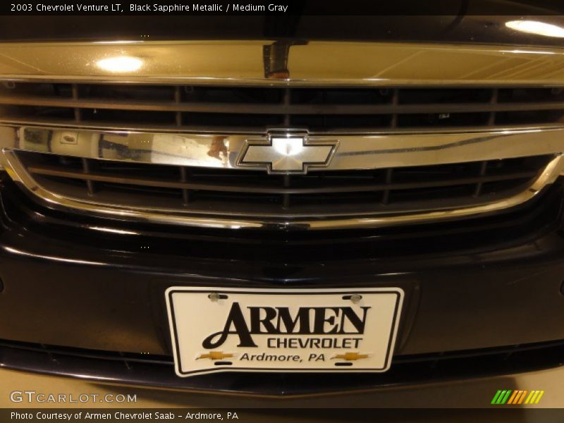 Black Sapphire Metallic / Medium Gray 2003 Chevrolet Venture LT