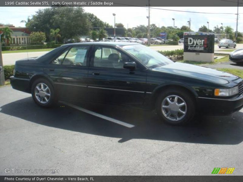 Dark Green Metallic / Saddle Beige 1996 Cadillac Seville STS