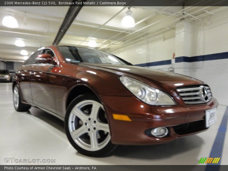 Bordeaux Red Metallic / Cashmere Beige 2006 Mercedes-Benz CLS 500