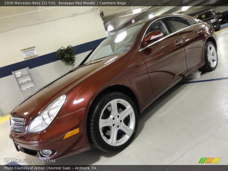 Bordeaux Red Metallic / Cashmere Beige 2006 Mercedes-Benz CLS 500