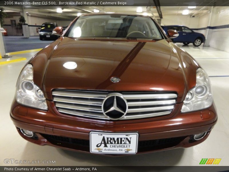 Bordeaux Red Metallic / Cashmere Beige 2006 Mercedes-Benz CLS 500