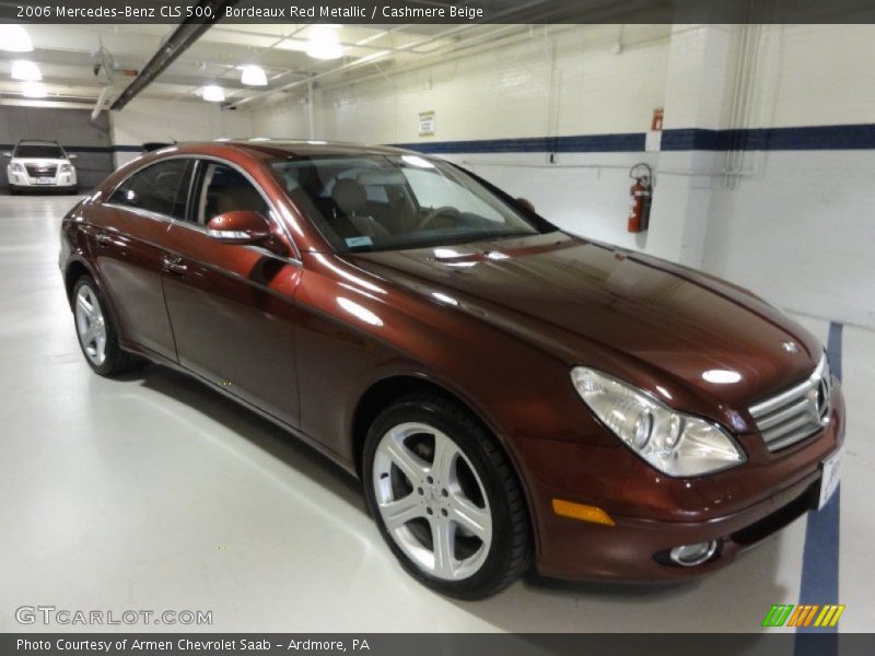 Bordeaux Red Metallic / Cashmere Beige 2006 Mercedes-Benz CLS 500