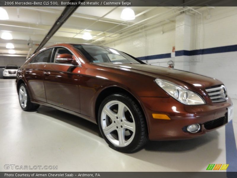 Bordeaux Red Metallic / Cashmere Beige 2006 Mercedes-Benz CLS 500
