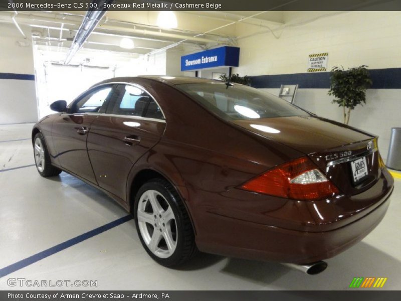 Bordeaux Red Metallic / Cashmere Beige 2006 Mercedes-Benz CLS 500