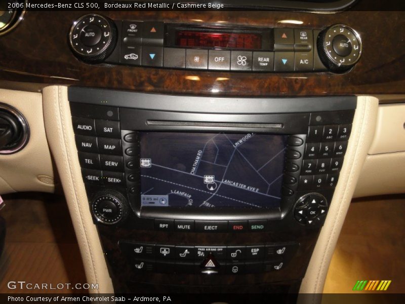 Bordeaux Red Metallic / Cashmere Beige 2006 Mercedes-Benz CLS 500