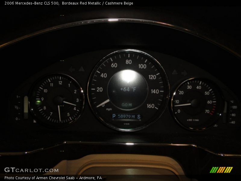 Bordeaux Red Metallic / Cashmere Beige 2006 Mercedes-Benz CLS 500