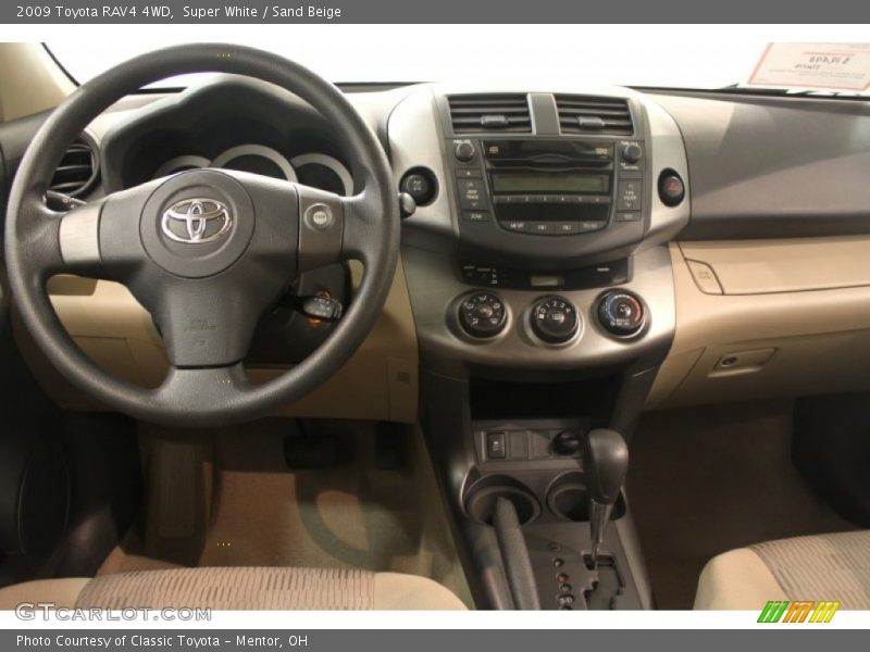 Super White / Sand Beige 2009 Toyota RAV4 4WD