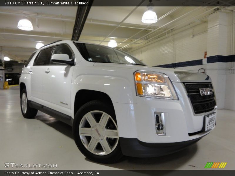 Summit White / Jet Black 2010 GMC Terrain SLE