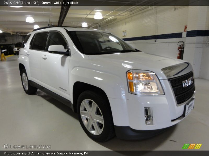 Summit White / Jet Black 2010 GMC Terrain SLE
