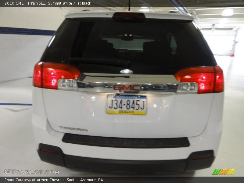 Summit White / Jet Black 2010 GMC Terrain SLE