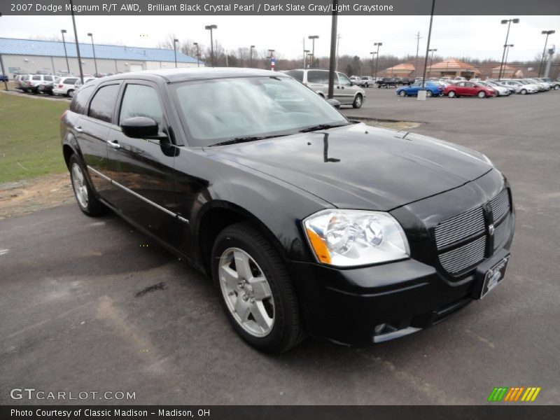 Brilliant Black Crystal Pearl / Dark Slate Gray/Light Graystone 2007 Dodge Magnum R/T AWD