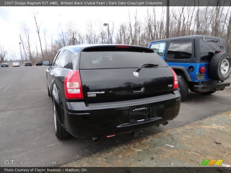 Brilliant Black Crystal Pearl / Dark Slate Gray/Light Graystone 2007 Dodge Magnum R/T AWD