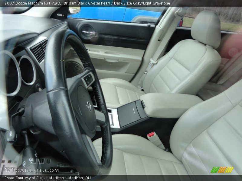 Brilliant Black Crystal Pearl / Dark Slate Gray/Light Graystone 2007 Dodge Magnum R/T AWD