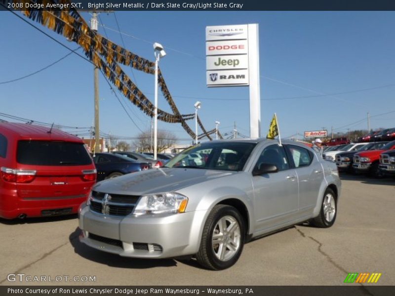 Bright Silver Metallic / Dark Slate Gray/Light Slate Gray 2008 Dodge Avenger SXT