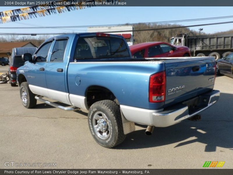 Atlantic Blue Pearl / Taupe 2004 Dodge Ram 2500 SLT Quad Cab 4x4