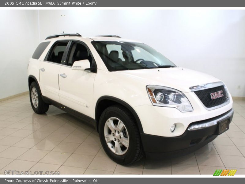 Summit White / Ebony 2009 GMC Acadia SLT AWD