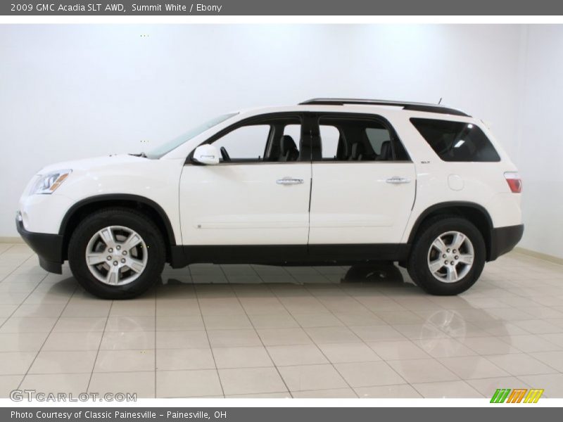 Summit White / Ebony 2009 GMC Acadia SLT AWD