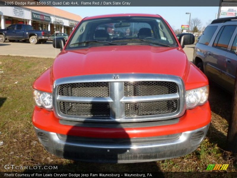 Flame Red / Dark Slate Gray 2005 Dodge Ram 1500 ST Quad Cab 4x4