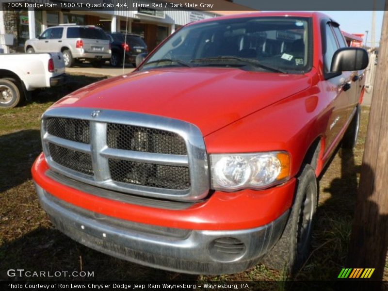 Flame Red / Dark Slate Gray 2005 Dodge Ram 1500 ST Quad Cab 4x4