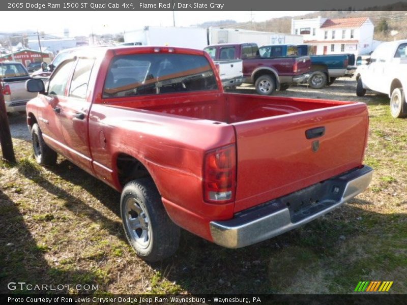 Flame Red / Dark Slate Gray 2005 Dodge Ram 1500 ST Quad Cab 4x4