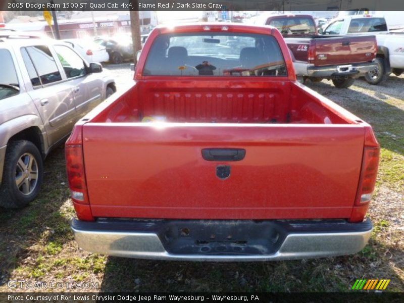 Flame Red / Dark Slate Gray 2005 Dodge Ram 1500 ST Quad Cab 4x4
