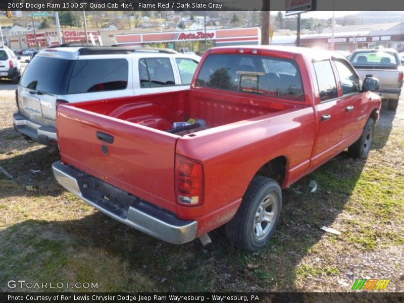 Flame Red / Dark Slate Gray 2005 Dodge Ram 1500 ST Quad Cab 4x4