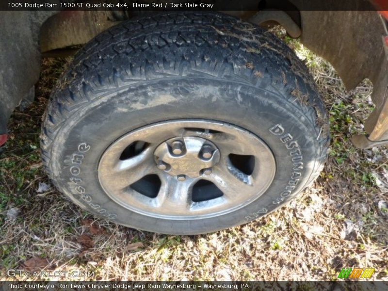 Flame Red / Dark Slate Gray 2005 Dodge Ram 1500 ST Quad Cab 4x4
