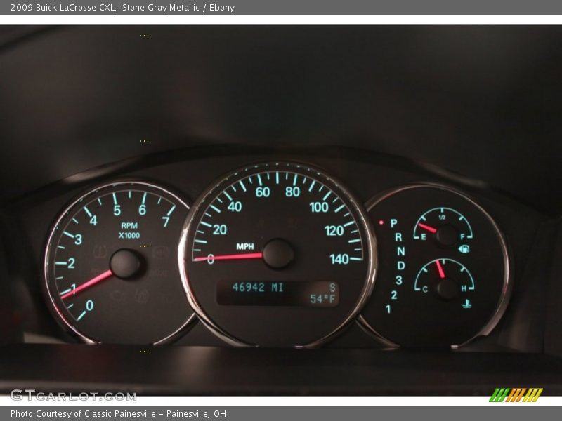 Stone Gray Metallic / Ebony 2009 Buick LaCrosse CXL