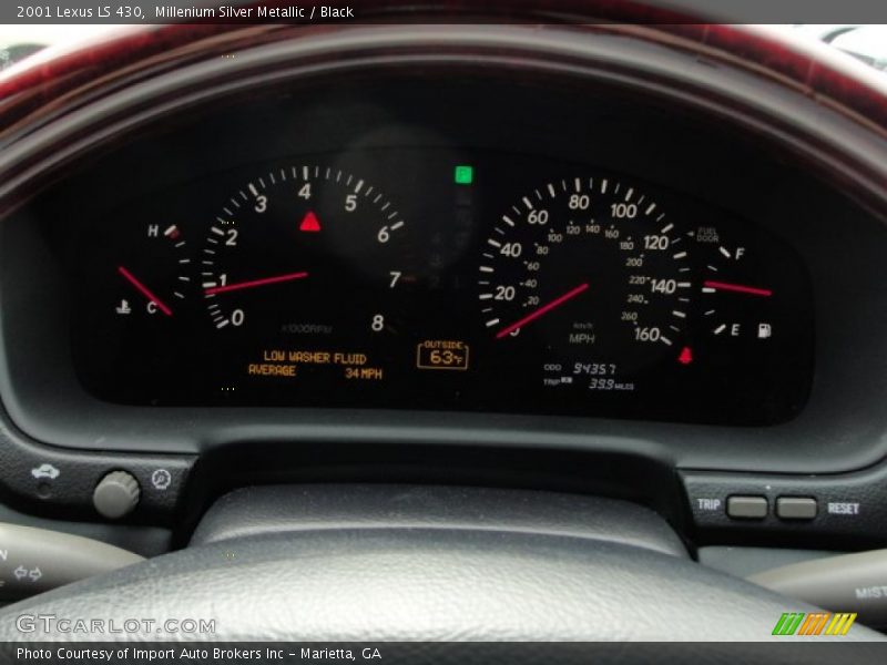 Millenium Silver Metallic / Black 2001 Lexus LS 430