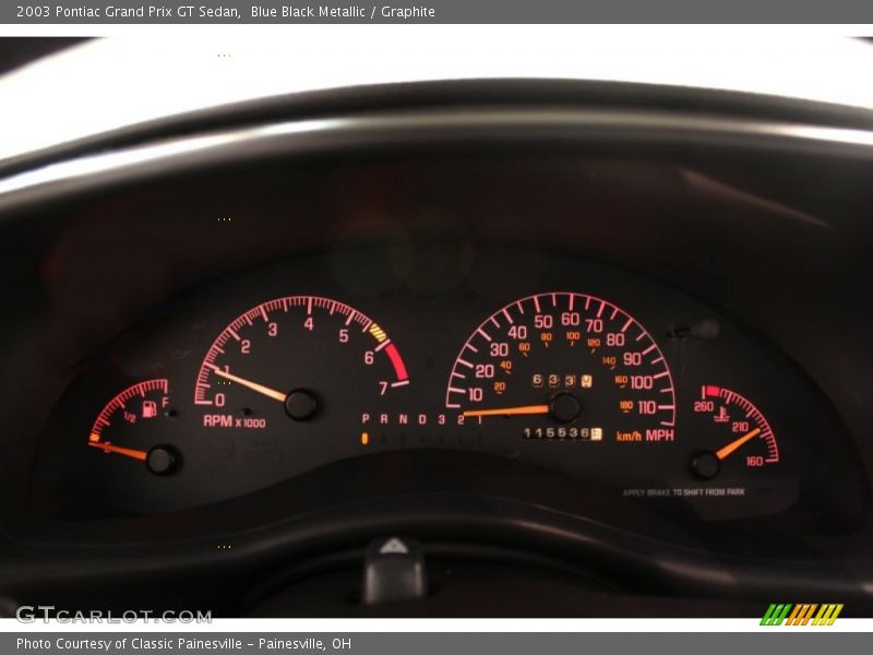 Blue Black Metallic / Graphite 2003 Pontiac Grand Prix GT Sedan