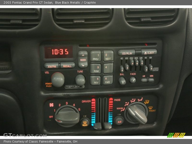 Blue Black Metallic / Graphite 2003 Pontiac Grand Prix GT Sedan