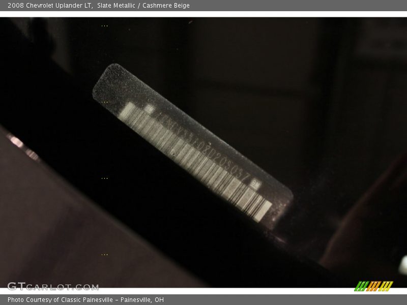 Slate Metallic / Cashmere Beige 2008 Chevrolet Uplander LT