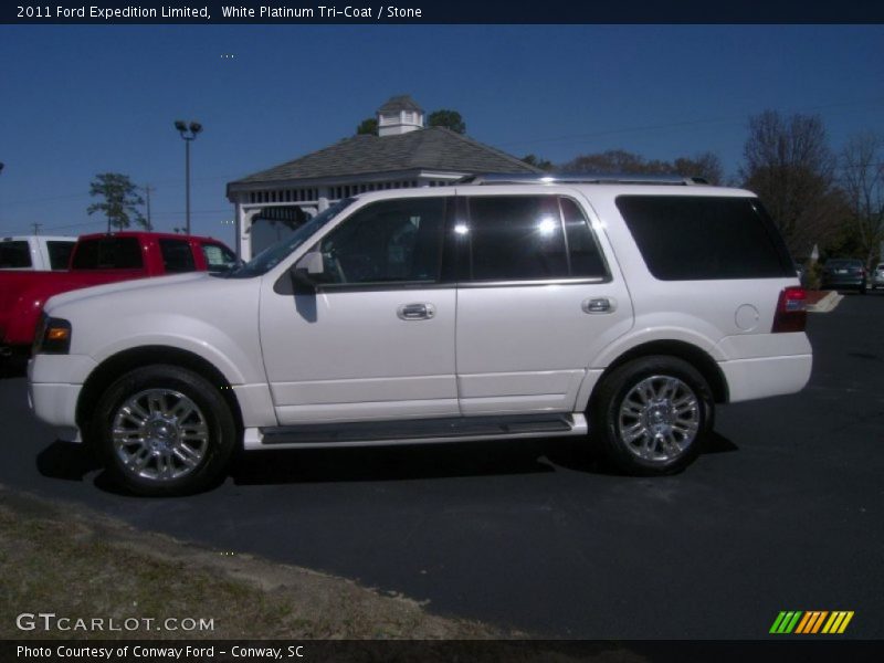 White Platinum Tri-Coat / Stone 2011 Ford Expedition Limited