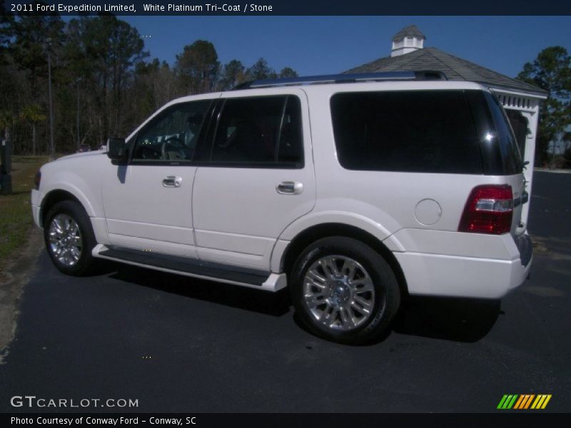 White Platinum Tri-Coat / Stone 2011 Ford Expedition Limited