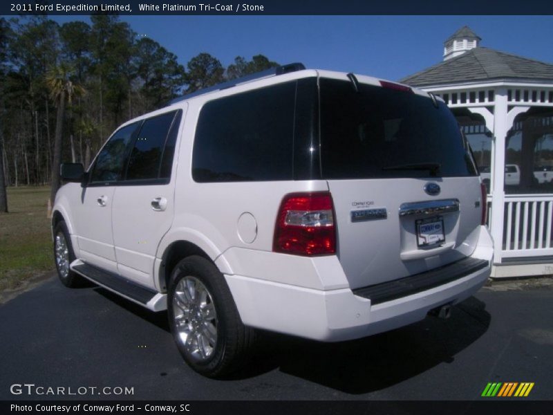 White Platinum Tri-Coat / Stone 2011 Ford Expedition Limited